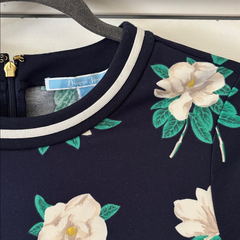 NWT Draper James Magnolia Persley Ponte Dress Navy size medium - Picture 4 of 9